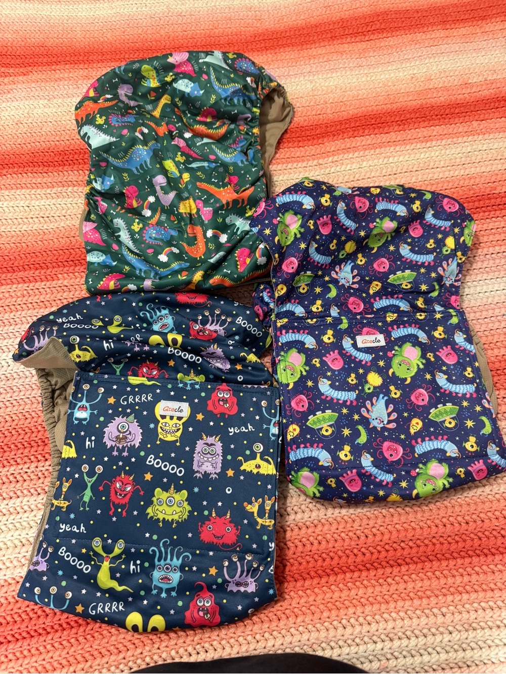 Monster-Print- Dog Diapers